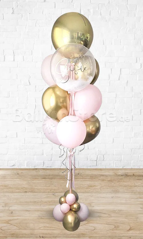 Classy Orbz Bubble Custom Text  Balloon Set PRE-ORDER 1DAY In Advance