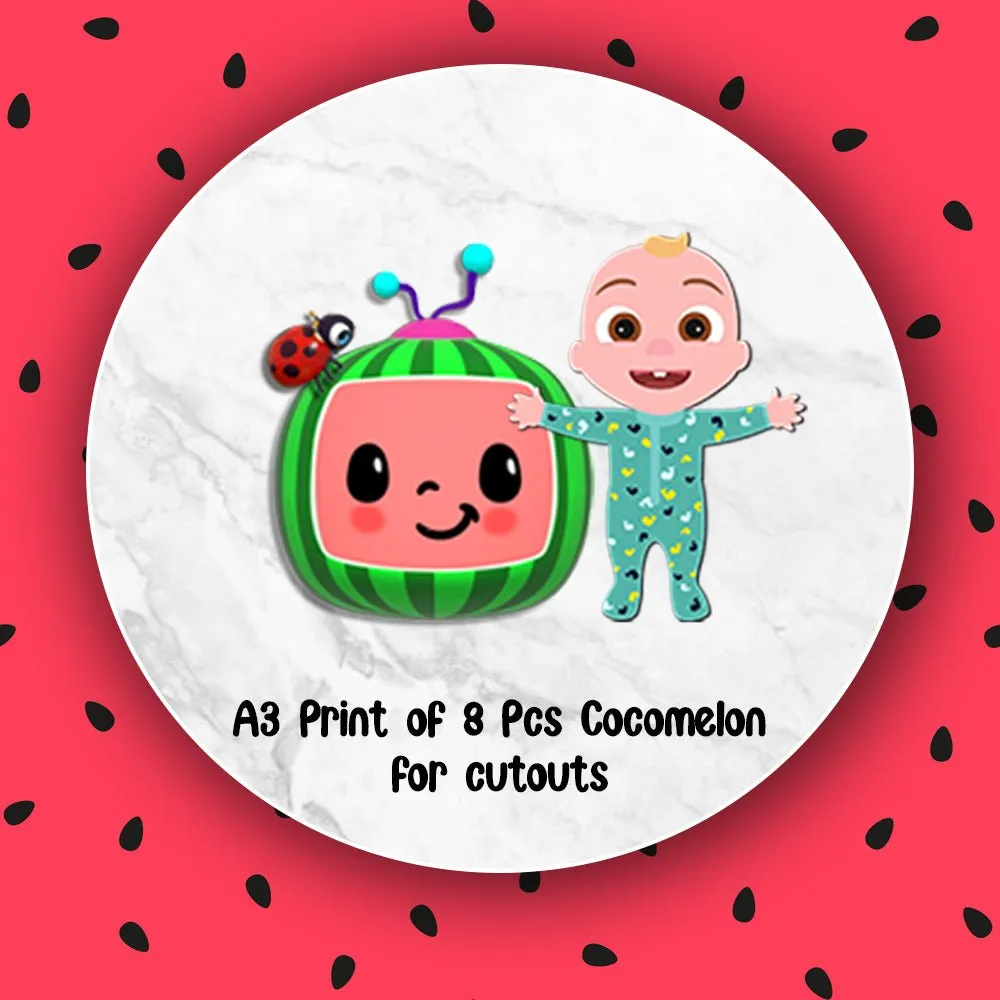 Cocomelon Kids Birthday 56 Pcs Decoration Items for Kids
