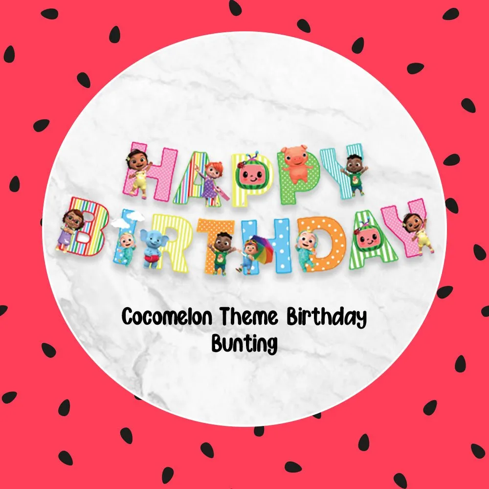 Cocomelon Kids Birthday 56 Pcs Decoration Items for Kids