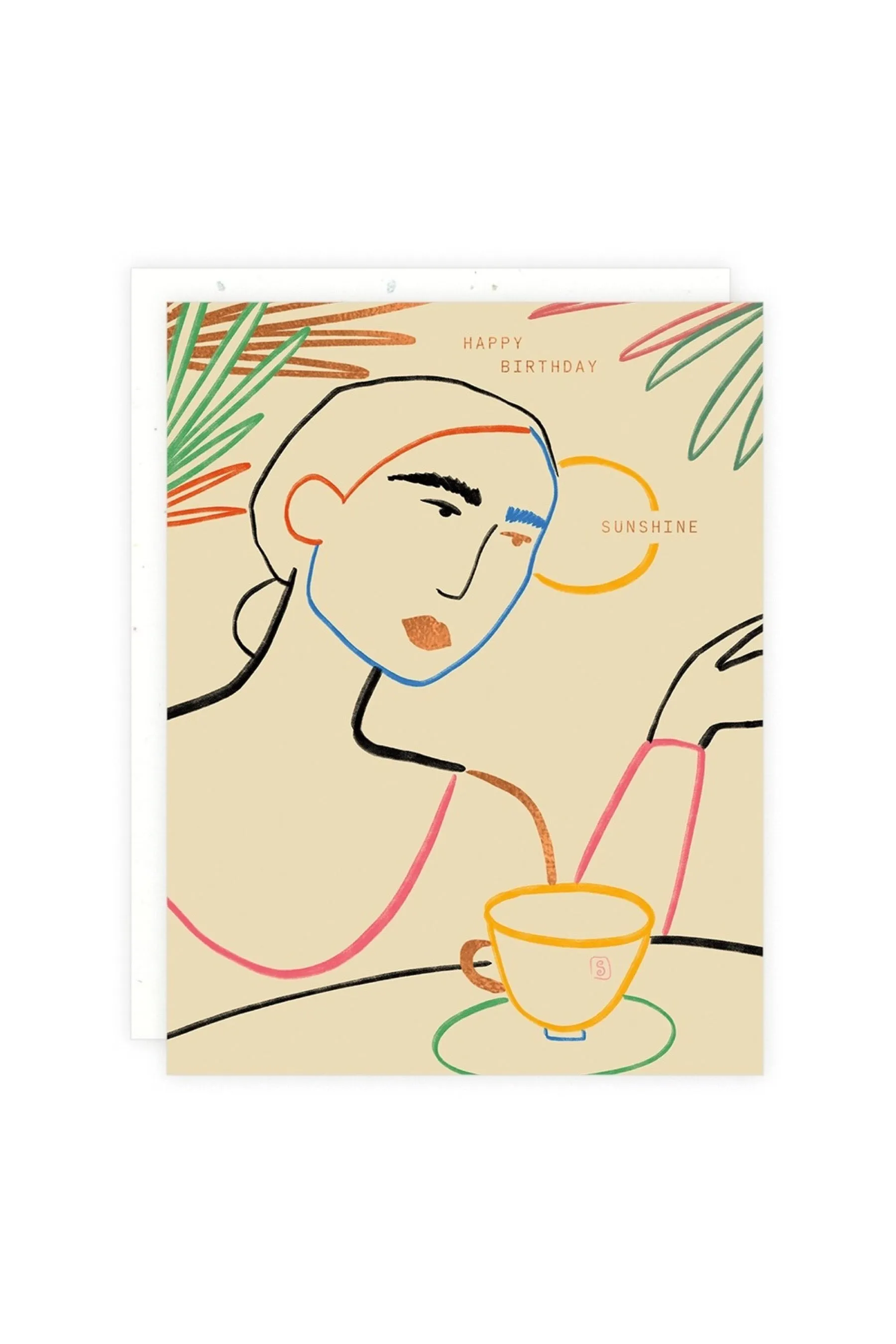 Colorful Contour Card
