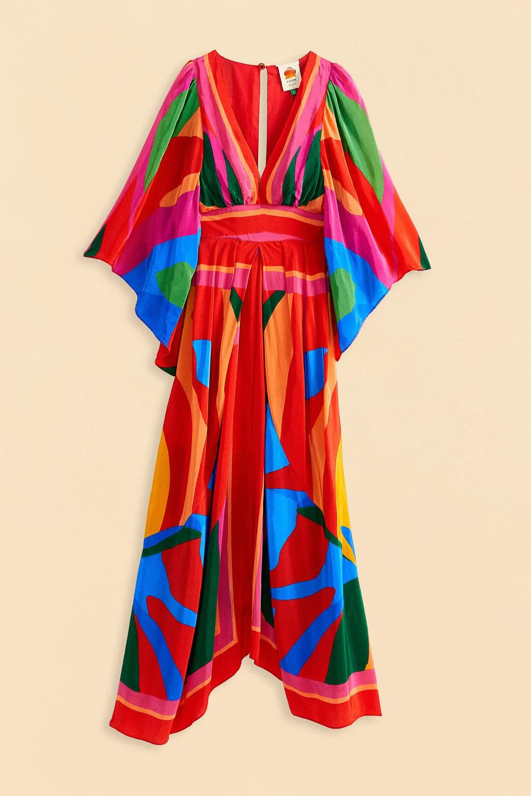 Colorful Leaves Midi Dress