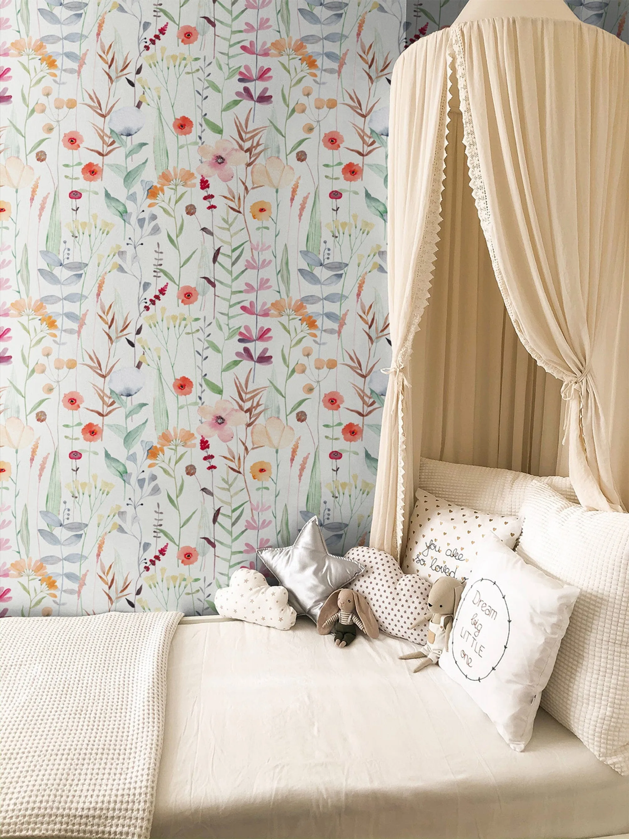 Colorful Wildflower Botanical Wallpaper