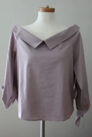 Cool Summer Purple Quail blouse