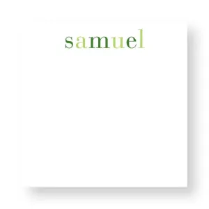 Custom Notepad Green Rainbow