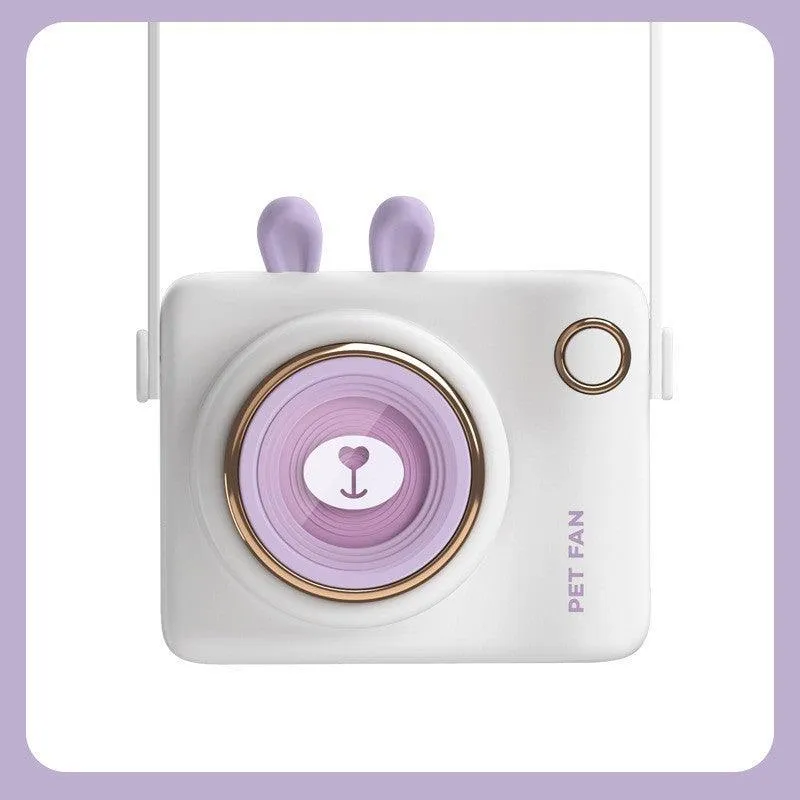 Cute Pet Hanging Neck Fan Cute Children's Cartoon