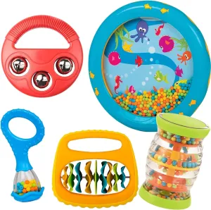 Edushape Baby's 1st Birthday Band Set, 5 Instruments and CD