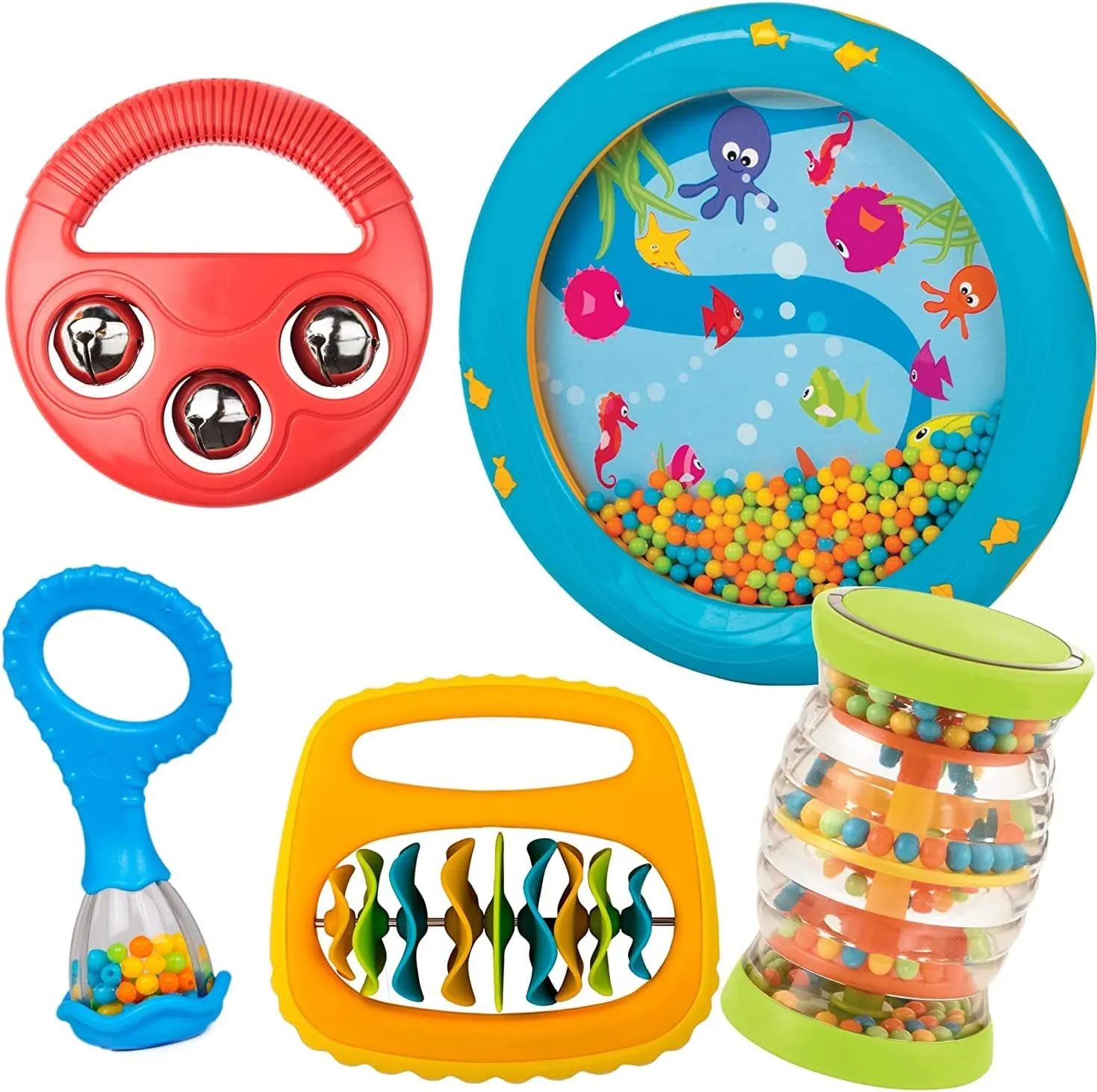 Edushape Baby's 1st Birthday Band Set, 5 Instruments and CD
