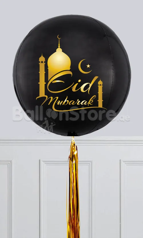 EID Custom Text ORBZ Balloons - 15inches Round Foil