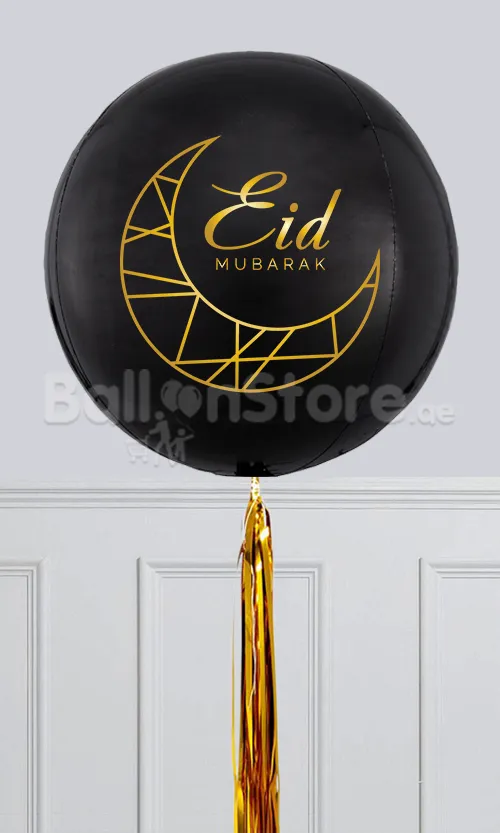 EID Custom Text ORBZ Balloons - 15inches Round Foil