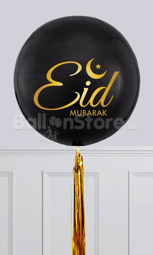 EID Custom Text ORBZ Balloons - 15inches Round Foil
