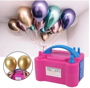 Electric Balloon Pump, 600W Portable Double Nozzle Balloon Pump for Party, Wedding, Birthday and Festival Decoration