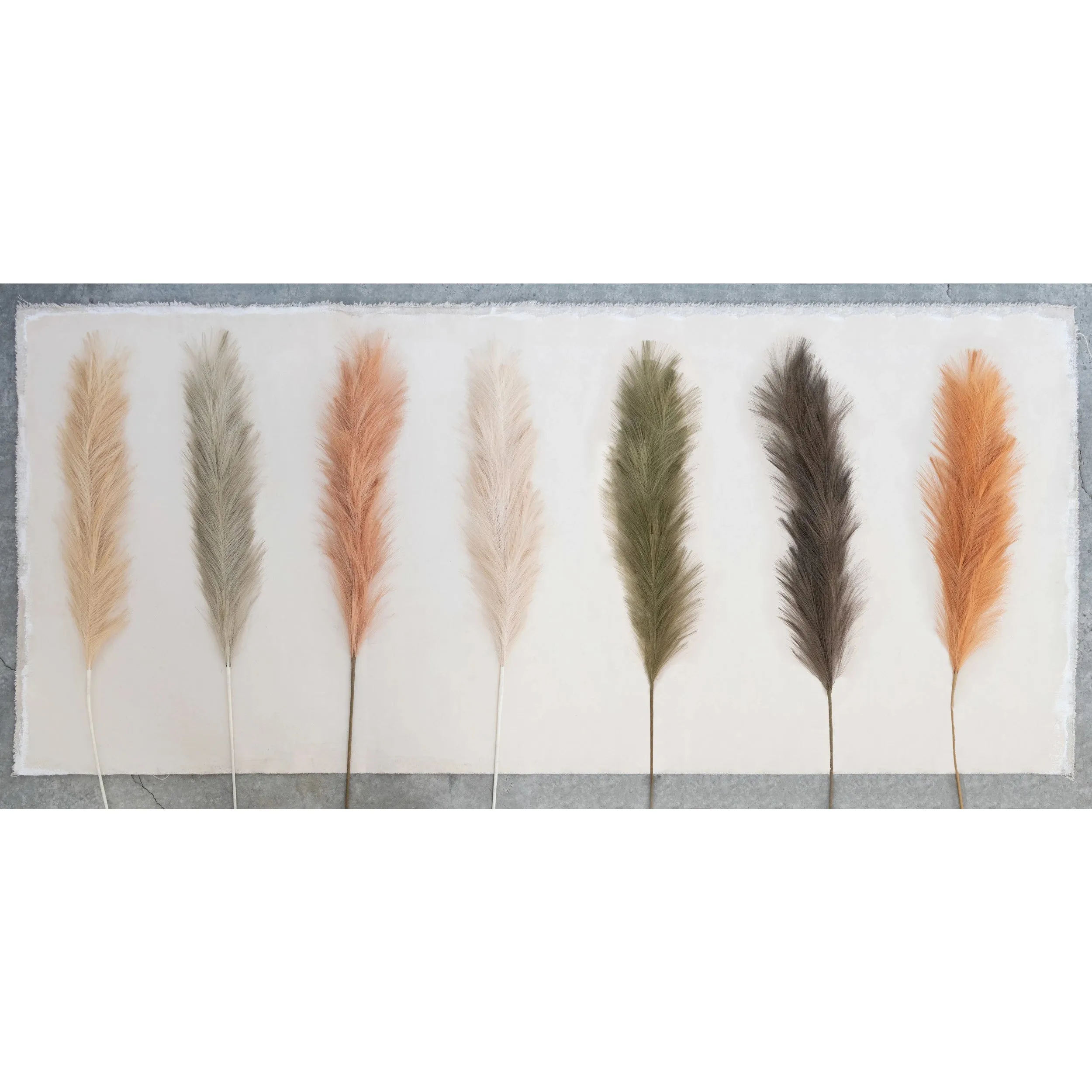 Faux Pampas Grass Plume, Cream Color