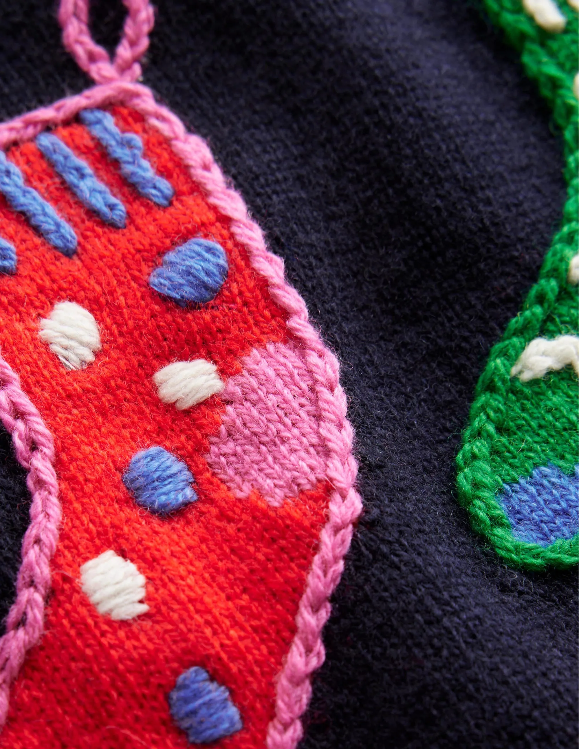 Festive Embroidered Jumper-Navy, Stuff It