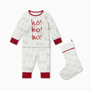 Festive Forest Pajamas & Stocking Set