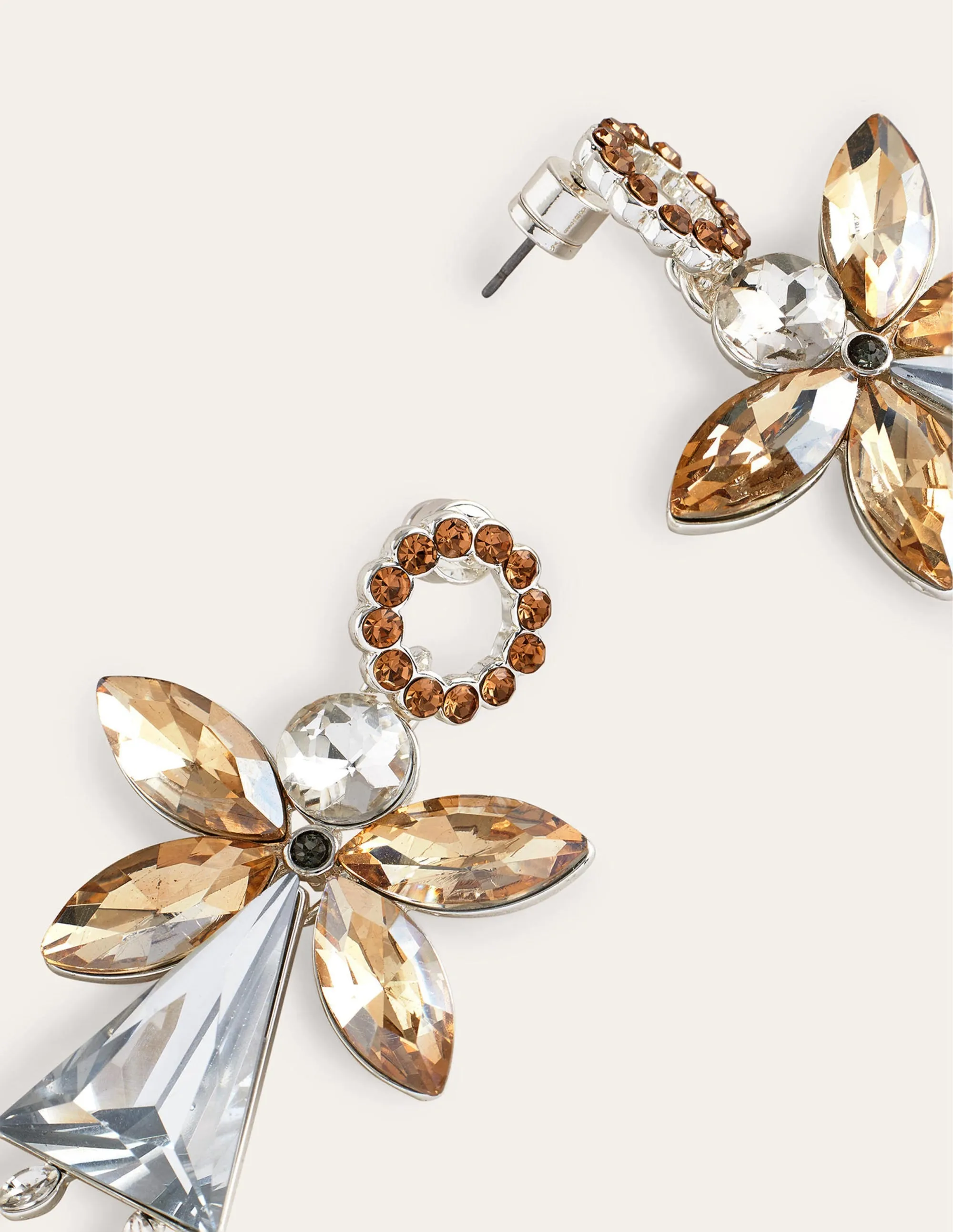 Festive Jewelled Earrings-Angel