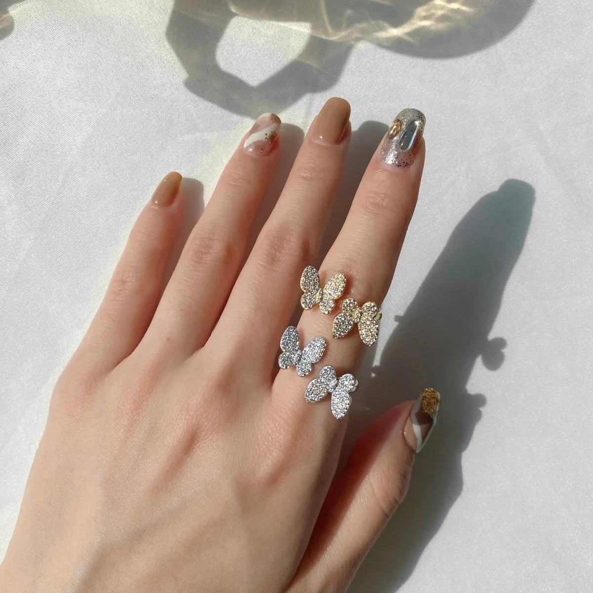 Floating Butterfly Ring