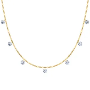 Floating Diamond Necklace