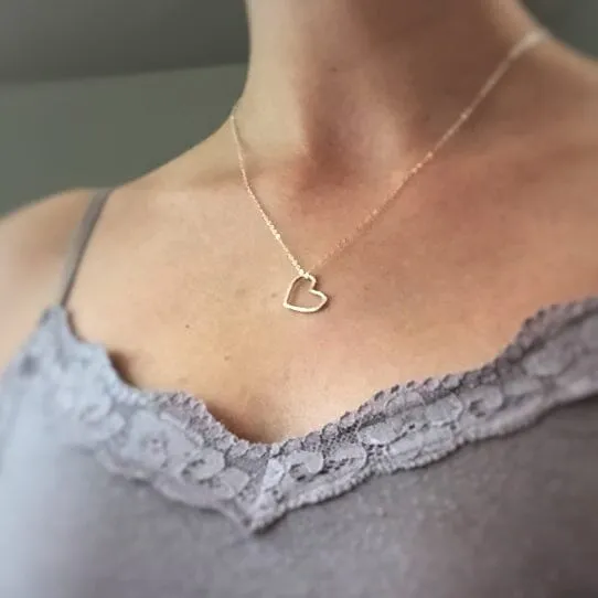 Floating Heart Necklace