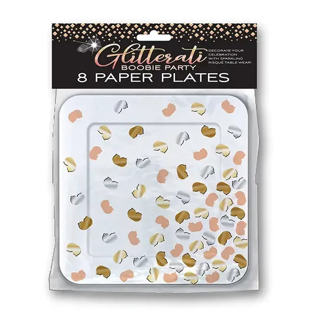 Glitterati Boobie Party Plates