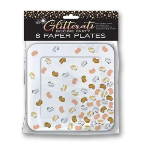 Glitterati Boobie Party Plates