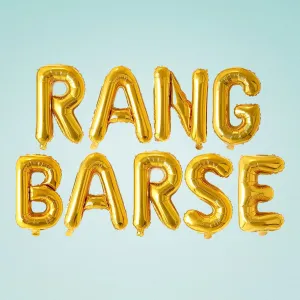 Golden Rang Barse Foil Balloon - Holi Decoration Items