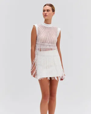 HAND-BEADED LACE TOP (EXCLUSIVE)