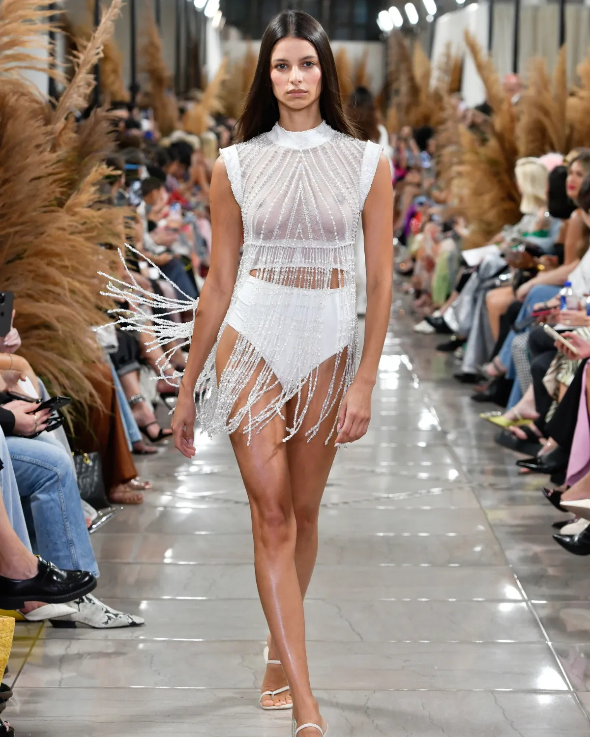 HAND-BEADED LACE TOP (EXCLUSIVE)