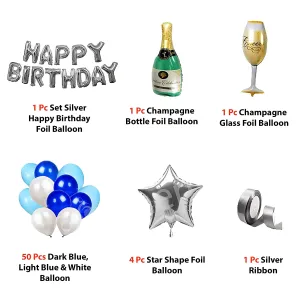 Happy Birthday Blue Decoration Kit