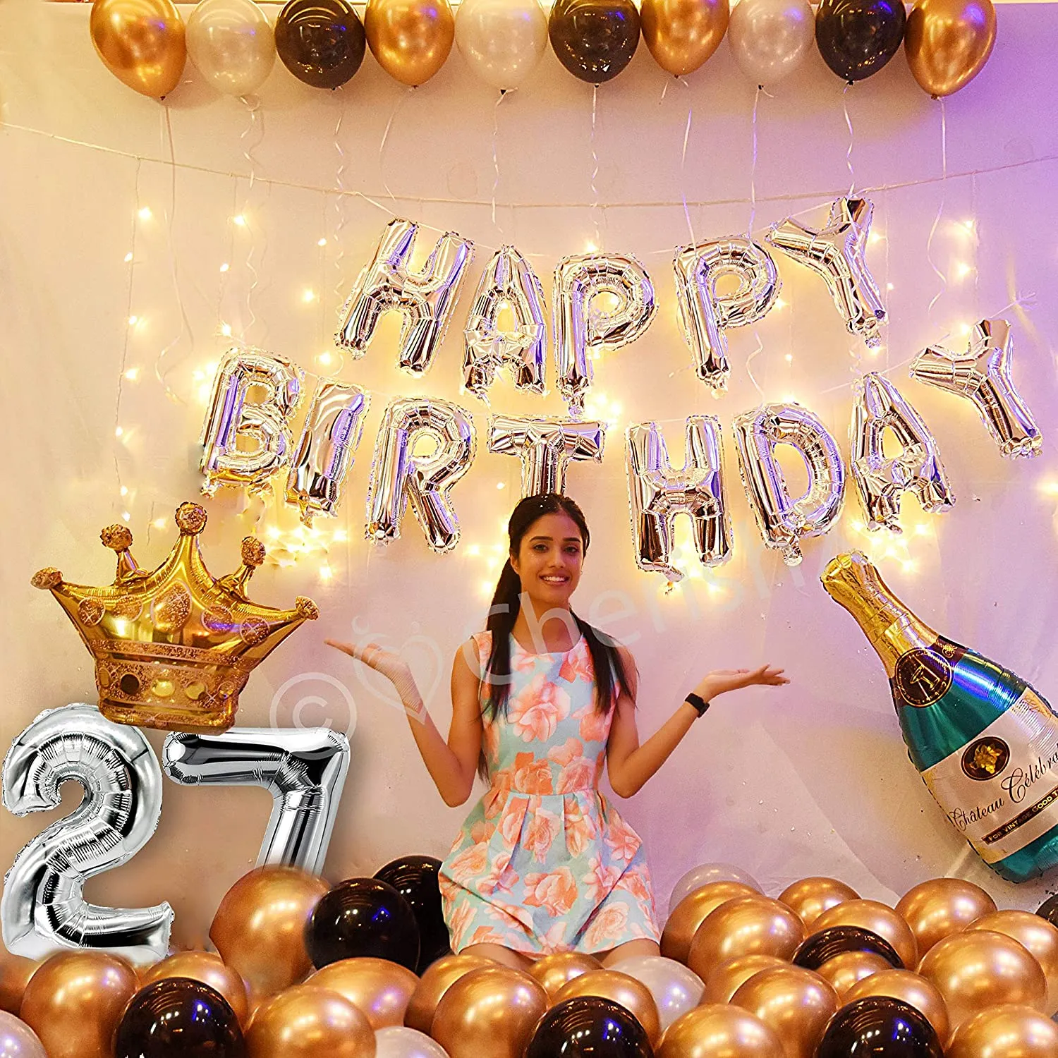 Happy Birthday Decoration Kit 56 pcs DIY Combo