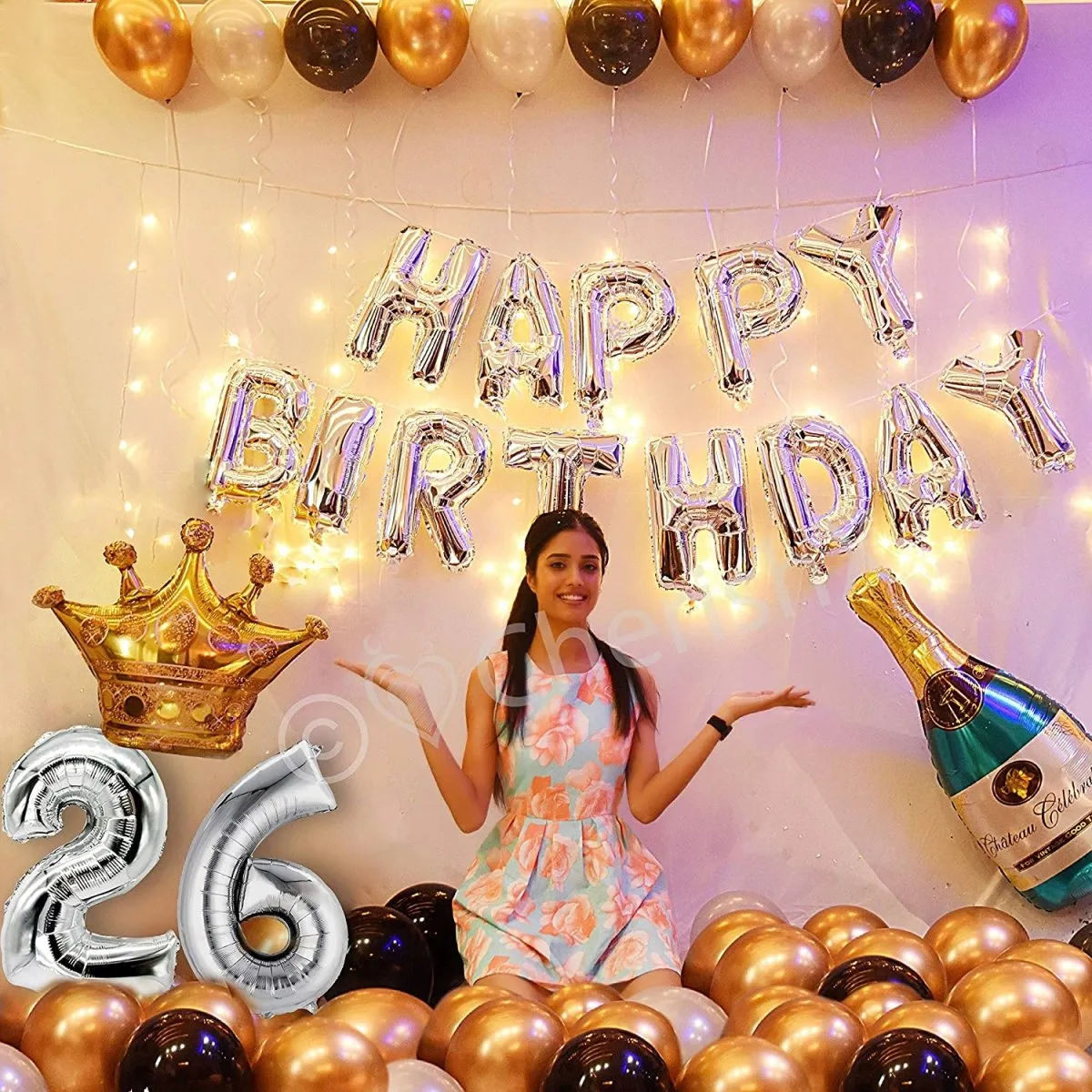 Happy Birthday Decoration Kit 56 pcs DIY Combo