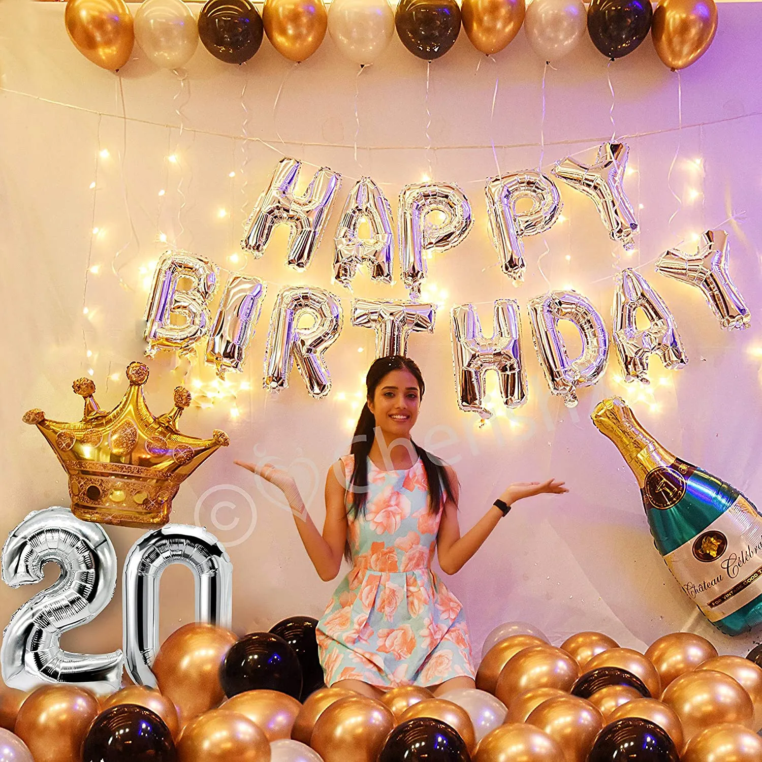 Happy Birthday Decoration Kit 56 pcs DIY Combo