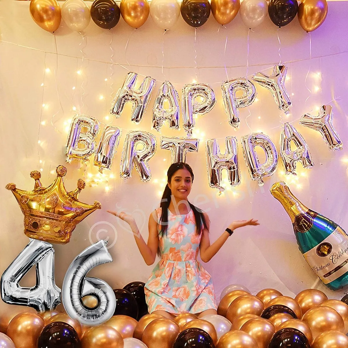 Happy Birthday Decoration Kit 56 pcs DIY Combo