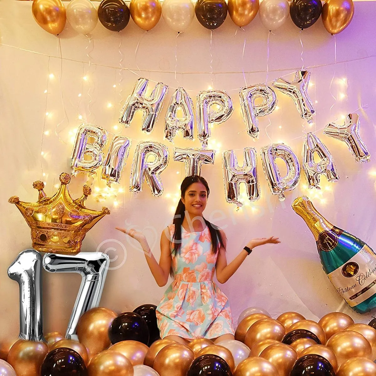 Happy Birthday Decoration Kit 56 pcs DIY Combo