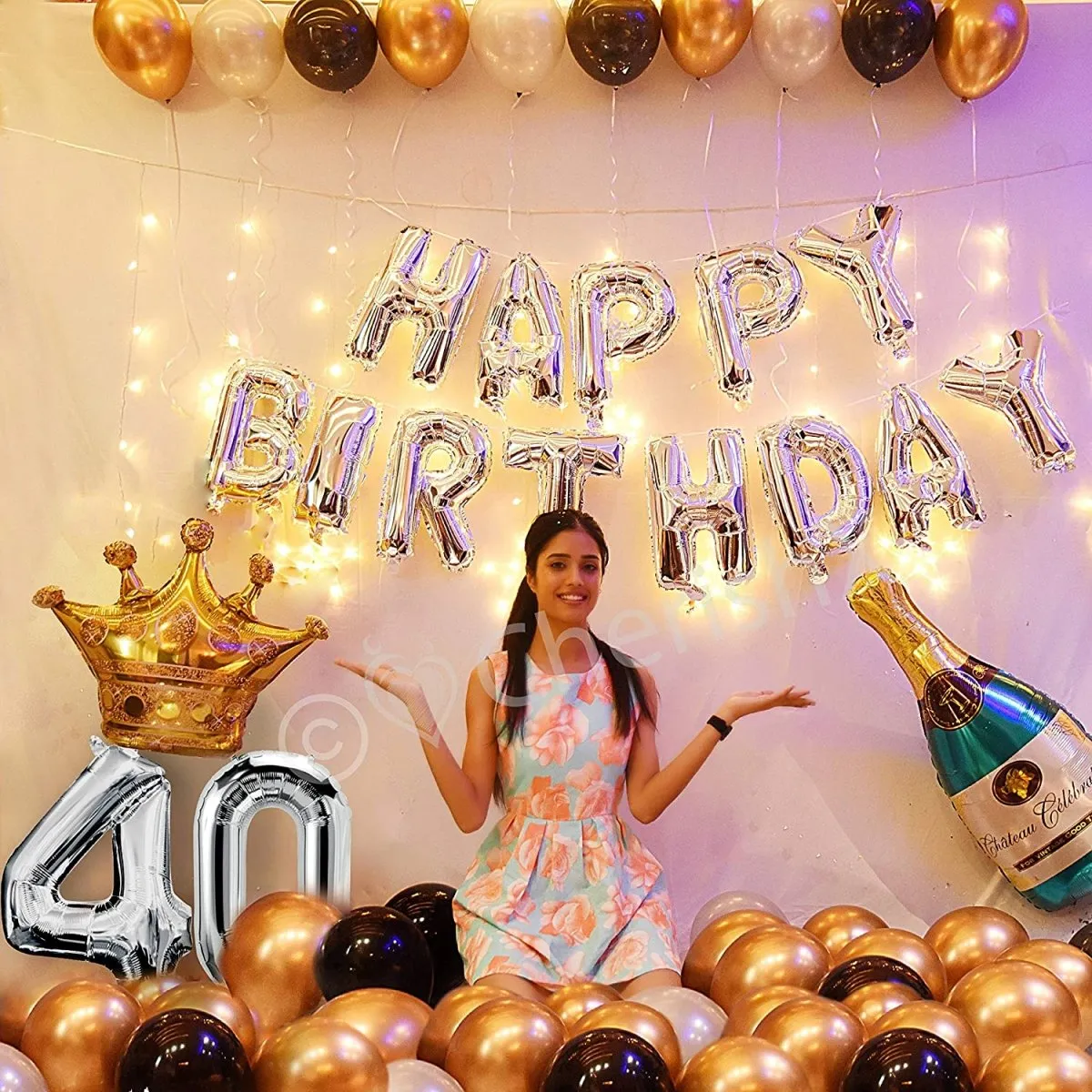 Happy Birthday Decoration Kit 56 pcs DIY Combo