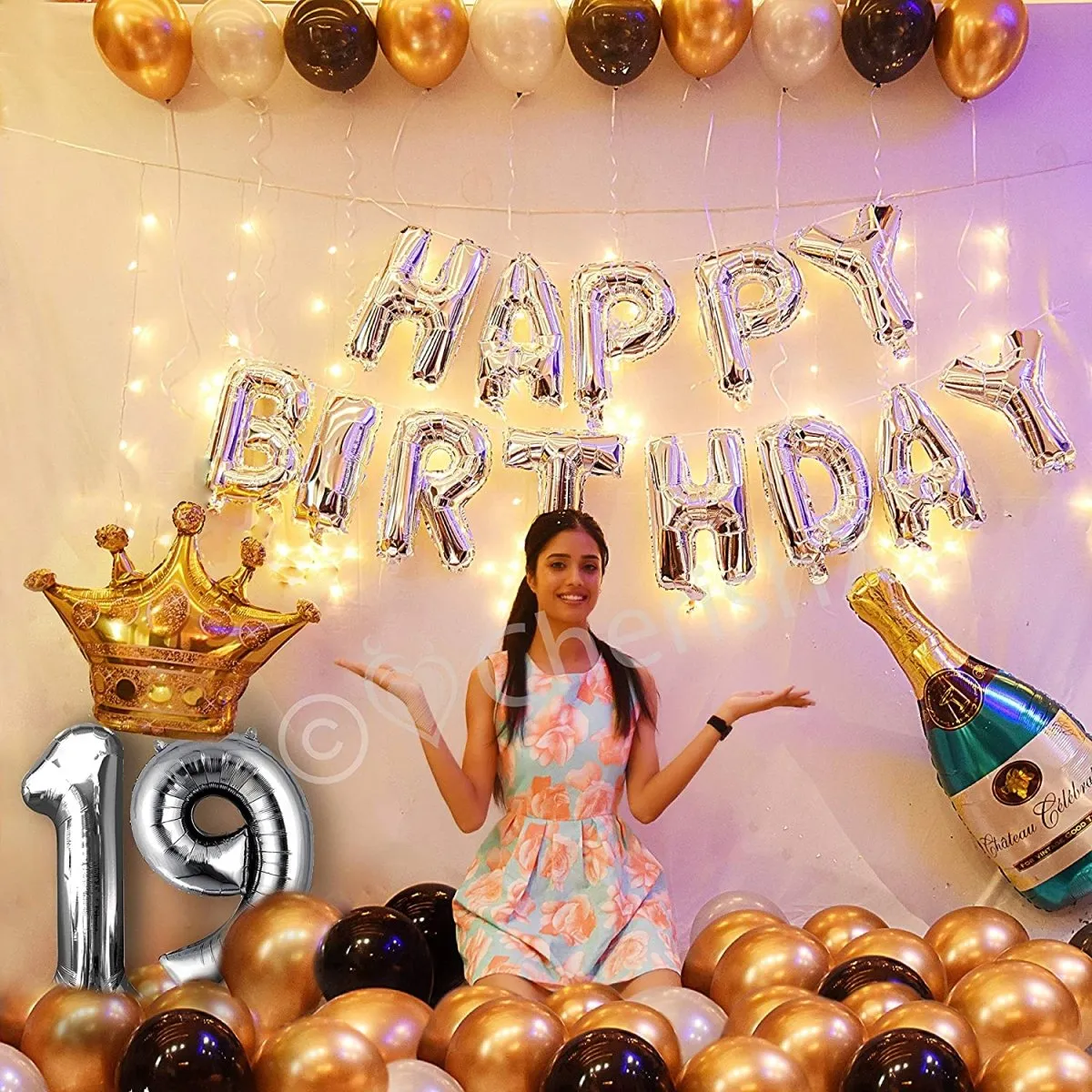 Happy Birthday Decoration Kit 56 pcs DIY Combo