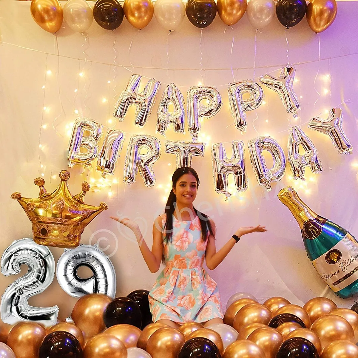 Happy Birthday Decoration Kit 56 pcs DIY Combo