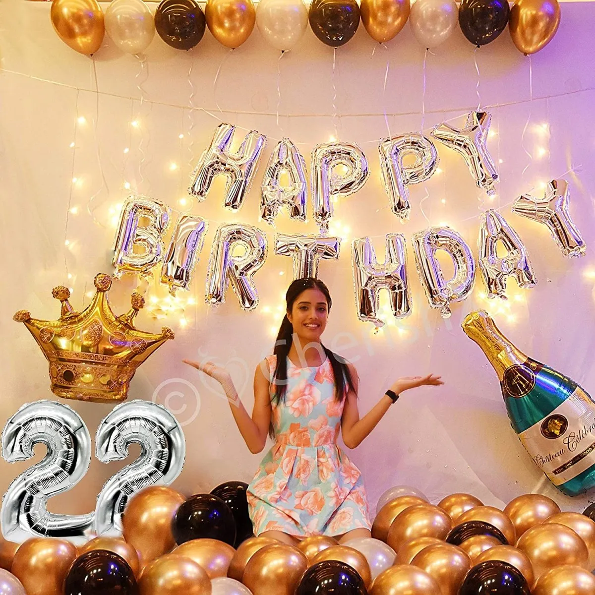 Happy Birthday Decoration Kit 56 pcs DIY Combo