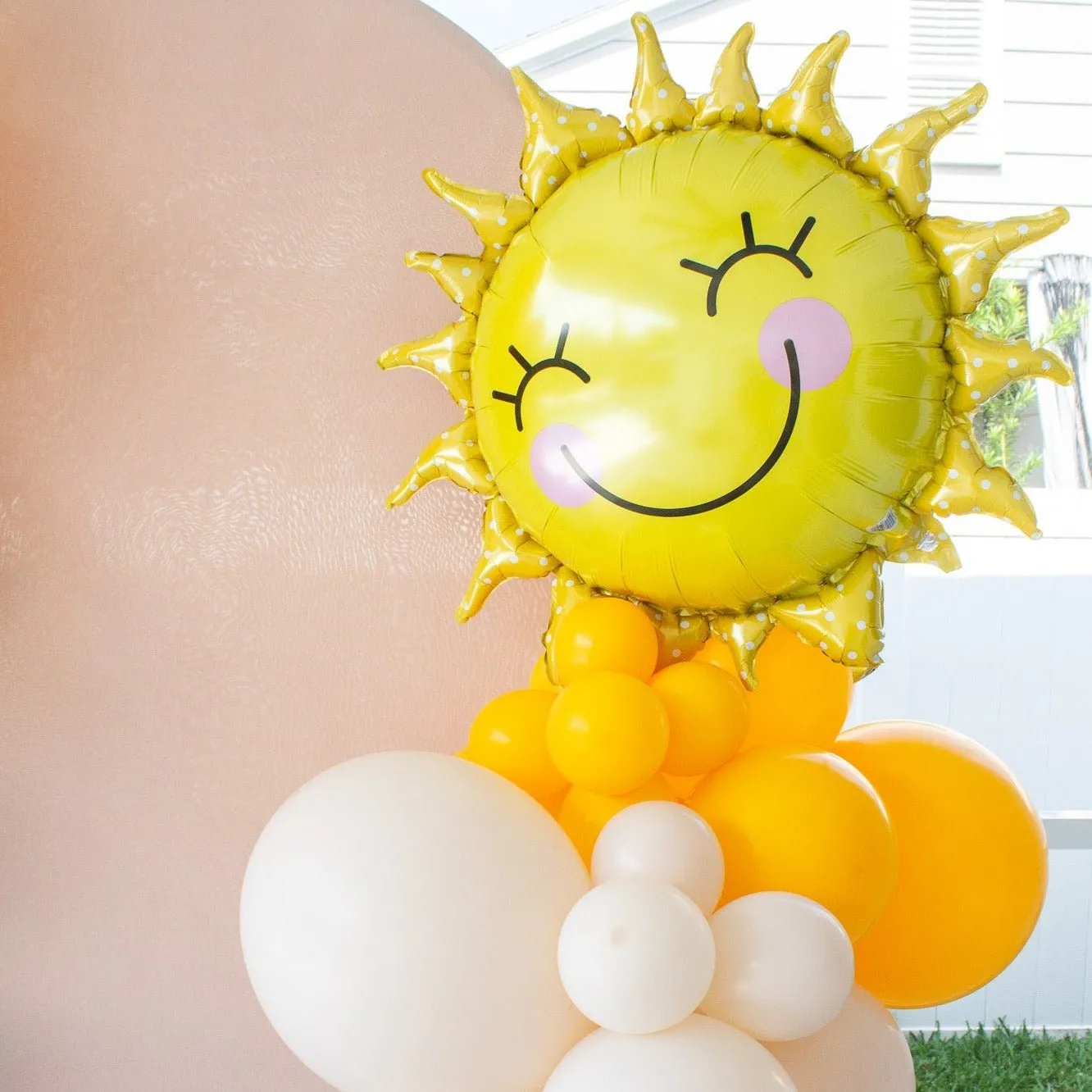 Here Comes the Son Balloon Arch - Blue and Golden Garland Kit