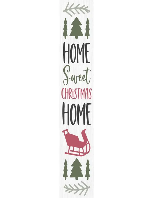 Home Christmas Porch Sign