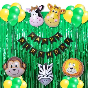 Jungle Theme Party Decoration 29 Pcs Decorating Items For Birthday Party