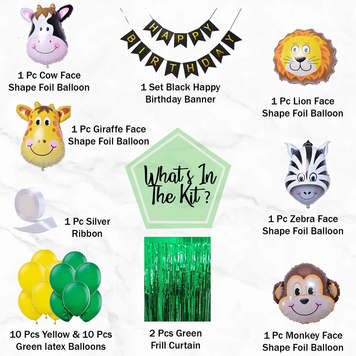 Jungle Theme Party Decoration 29 Pcs Decorating Items For Birthday Party