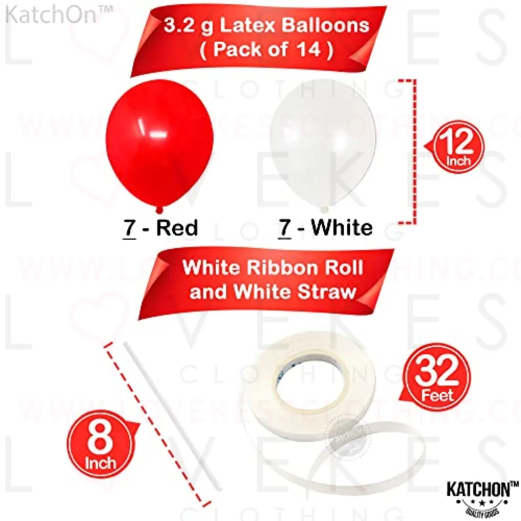 KatchOn, Red and White Graduation Decorations 2023 - Huge 40 Inch, Red 2023 Balloons | Mylar Star Balloons, Graduation Decorations Class of 2023 Red and White | Red and White Graduation Party Supplies