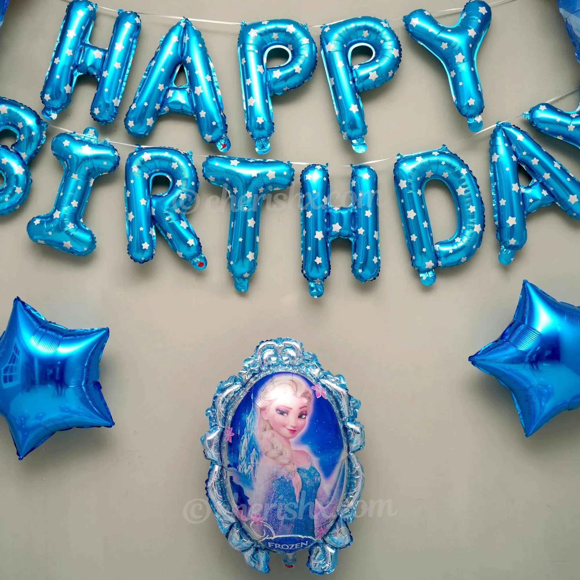 Kids Frozen Birthday Balloon Decoration 35 Pcs
