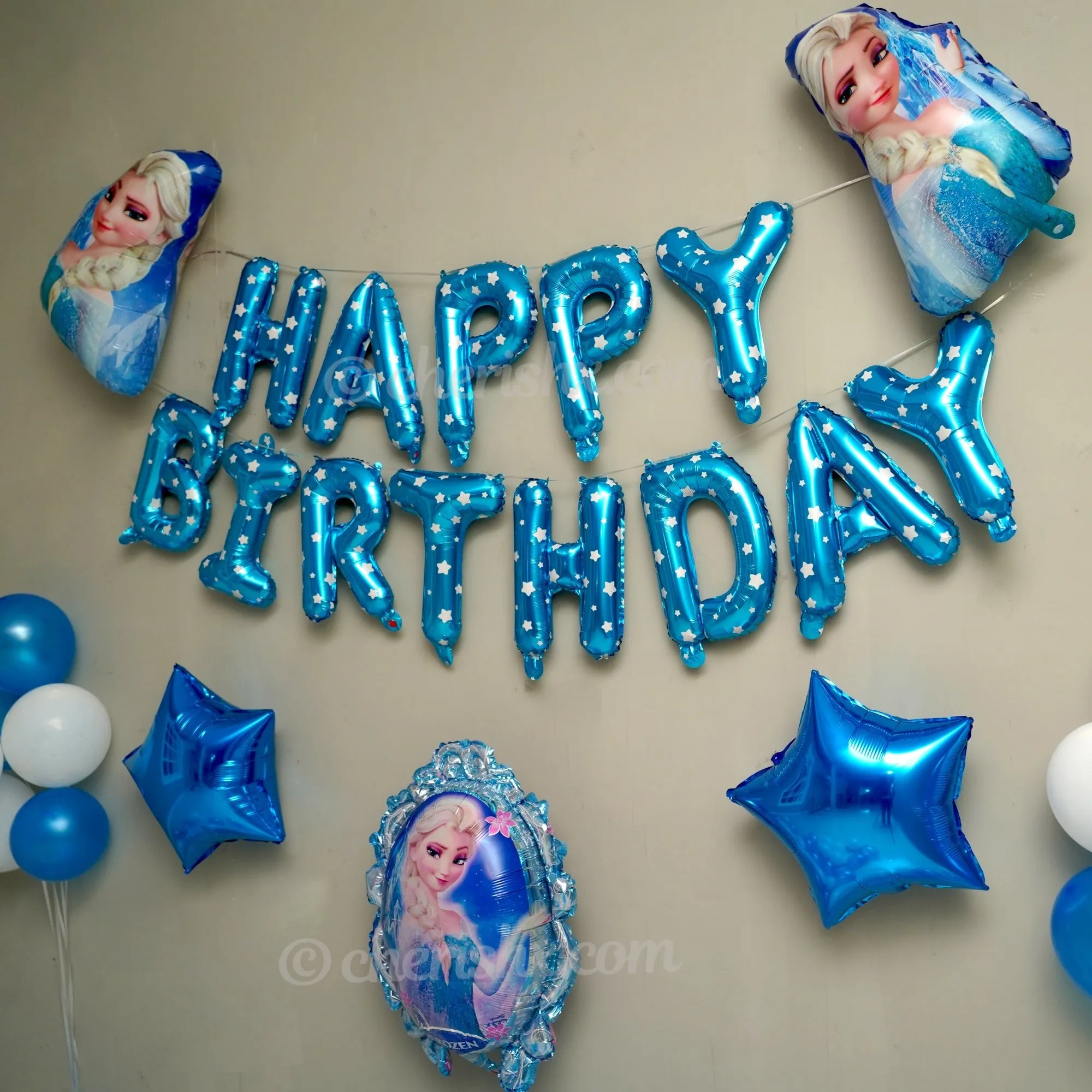 Kids Frozen Birthday Balloon Decoration 35 Pcs
