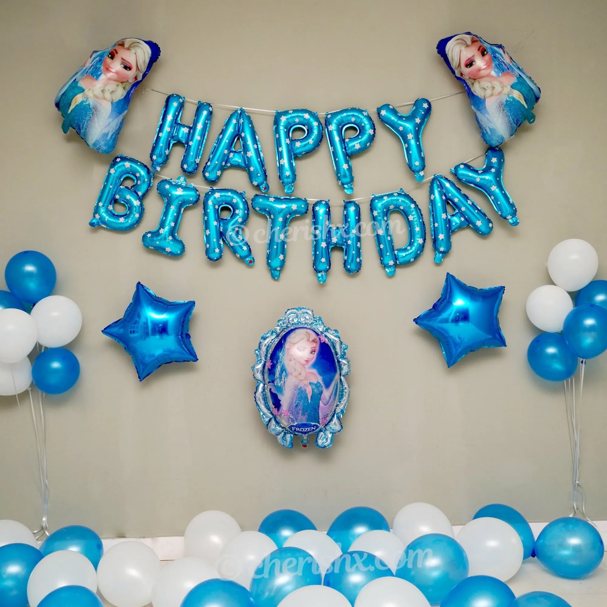 Kids Frozen Birthday Balloon Decoration 35 Pcs