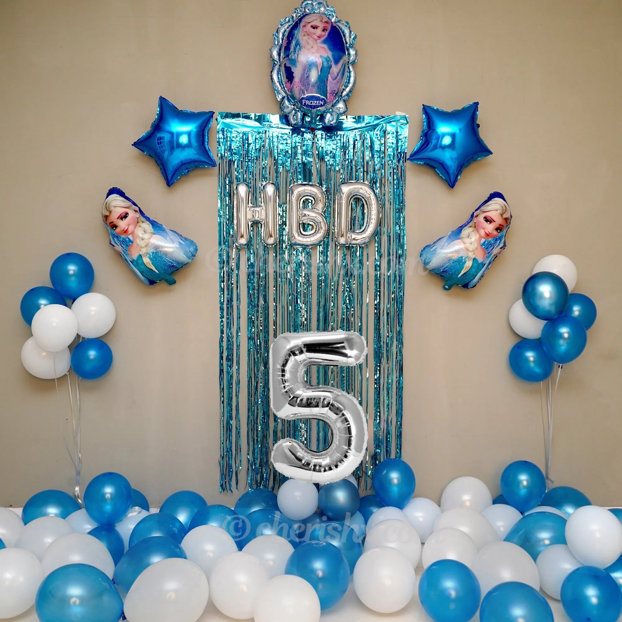 Kids Frozen Birthday Balloon Decoration Kit 27 Pcs
