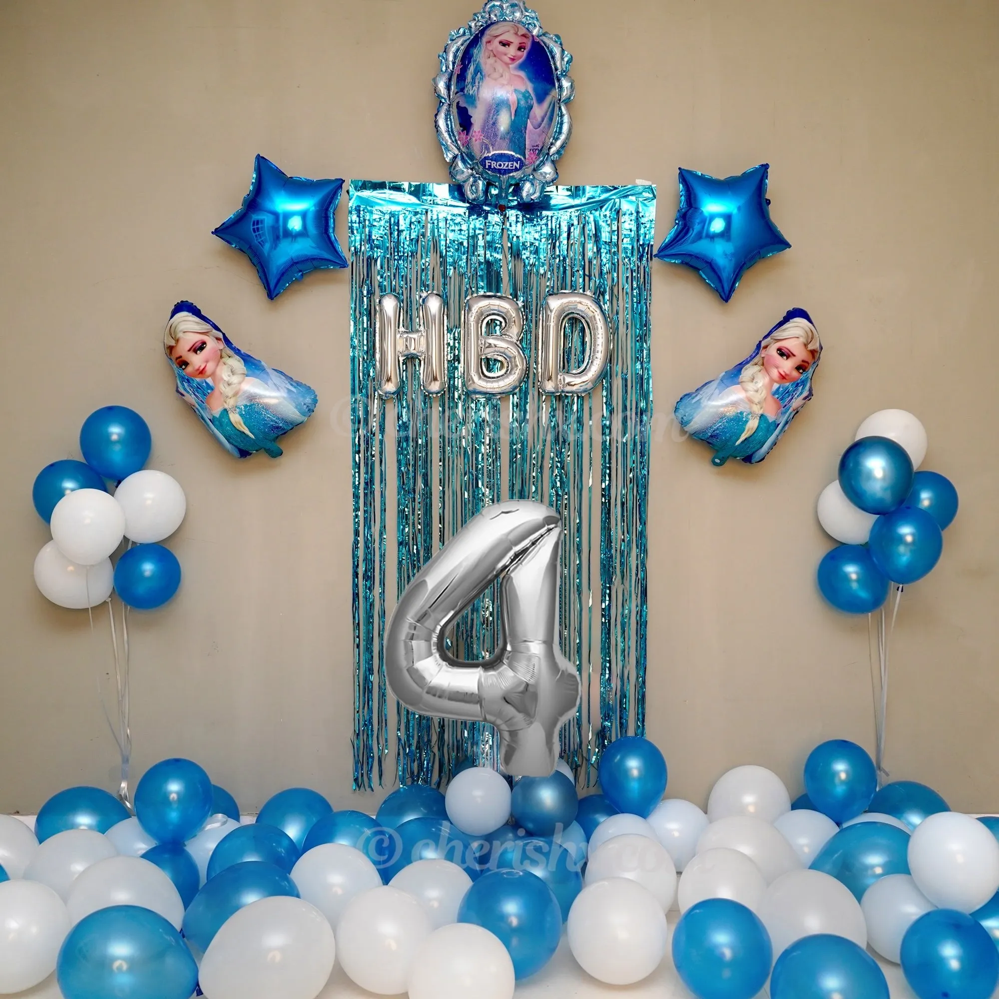 Kids Frozen Birthday Balloon Decoration Kit 27 Pcs