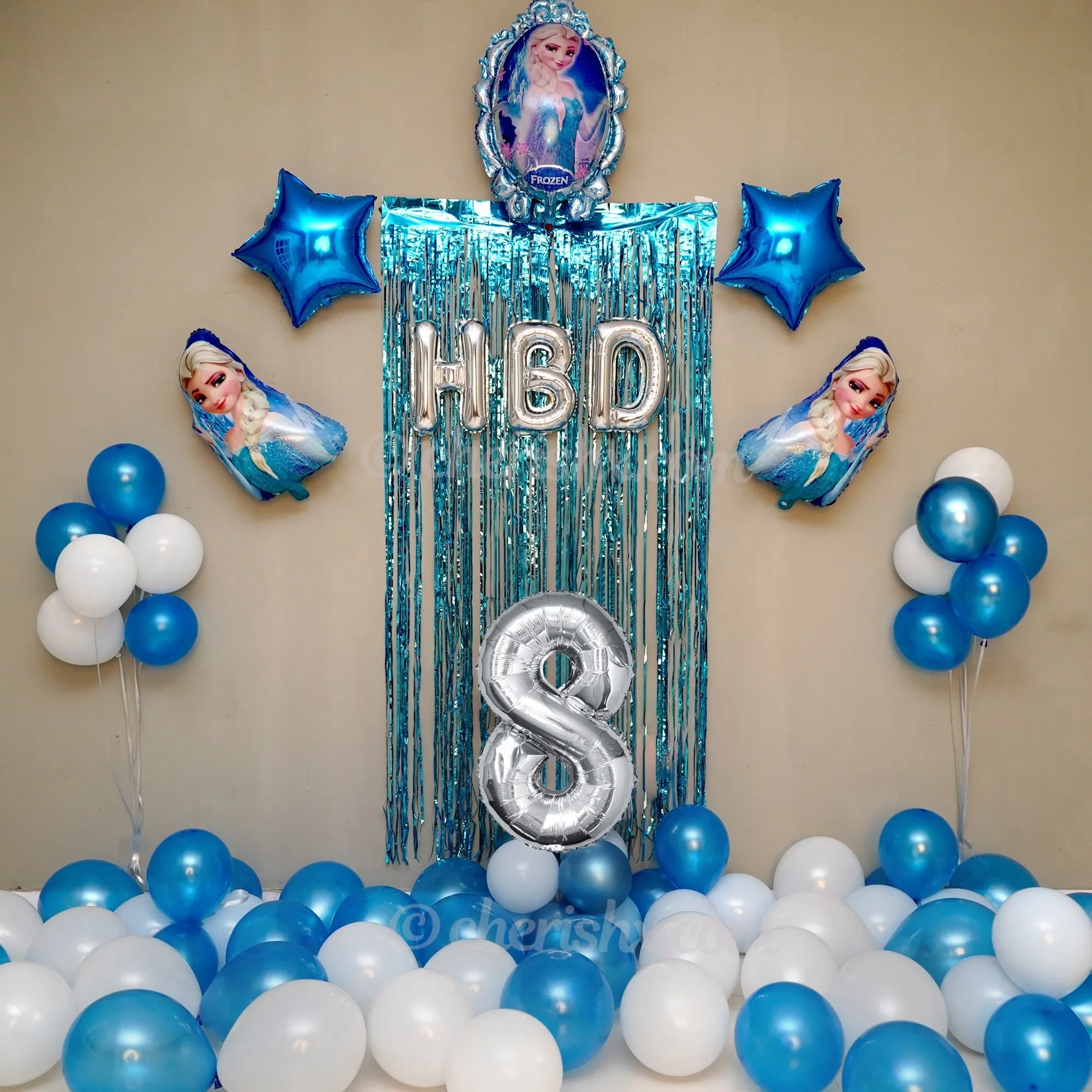 Kids Frozen Birthday Balloon Decoration Kit 27 Pcs