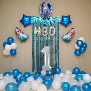 Kids Frozen Birthday Balloon Decoration Kit 27 Pcs