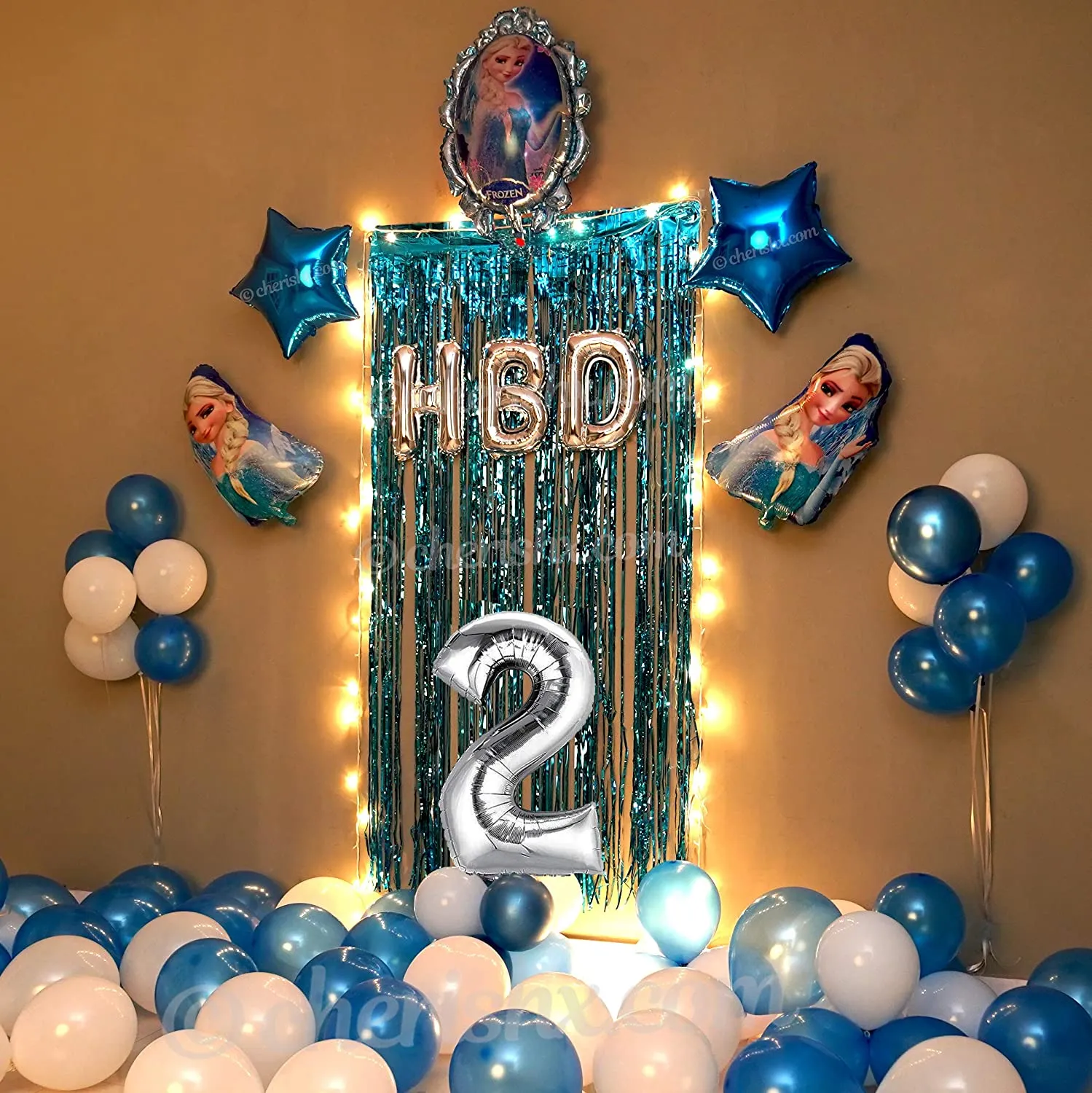 Kids Frozen Birthday Balloon Decoration Kit 27 Pcs